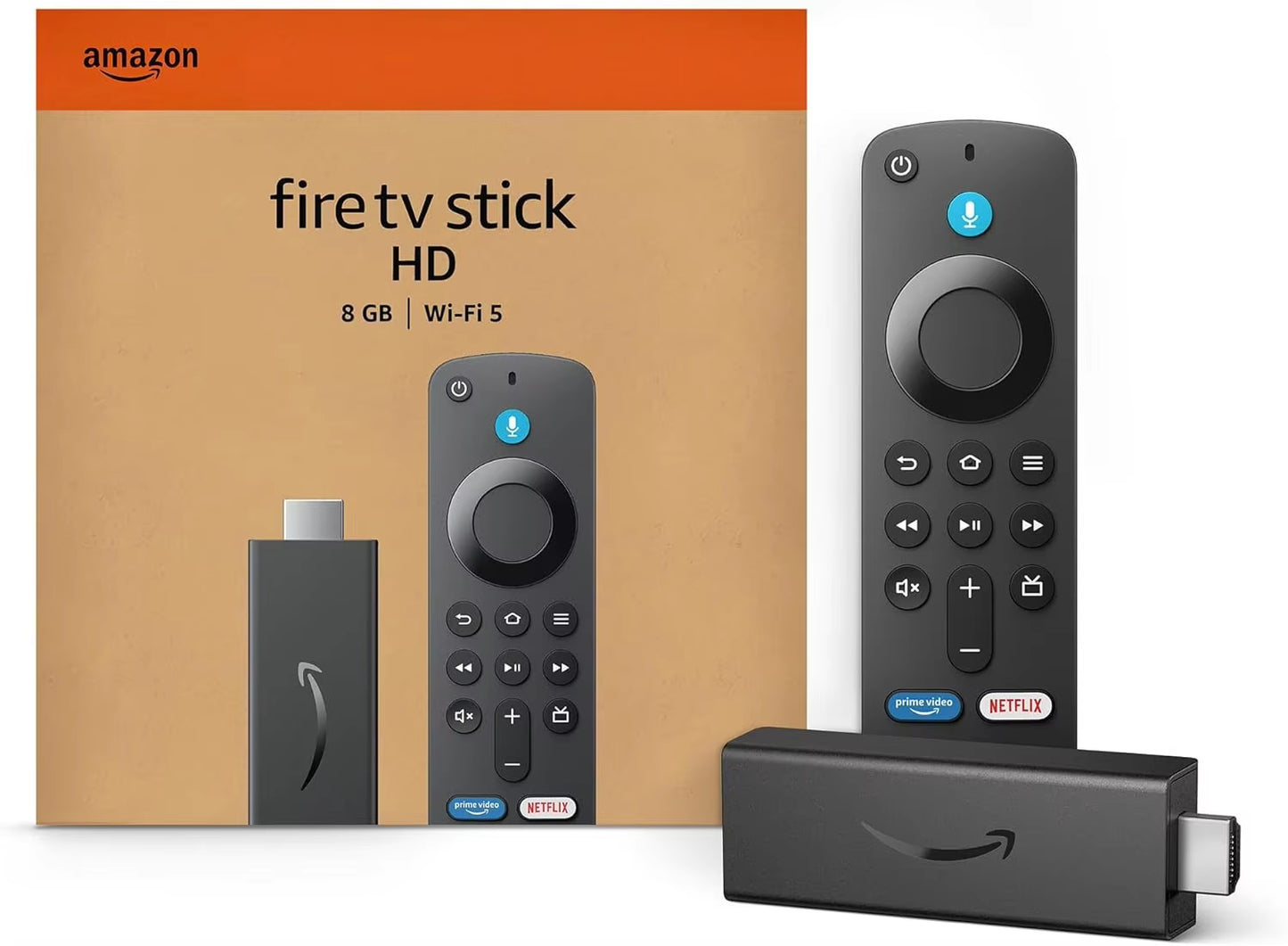 Amazon Fire TV Stick HD , Free and Live TV, Alexa Voice Remote, Smart Home Controls, HD Streaming