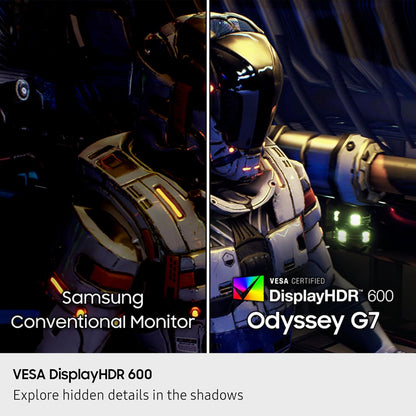 37” Odyssey G7 (G75F) 4K UHD Resolution, 165Hz, Curved Gaming Monitor, 1Ms Response Time (Gtg), VESA Displayhdr™ 600, AMD Freesync™ Premium Pro, LS37FG75DENXZA, 2025