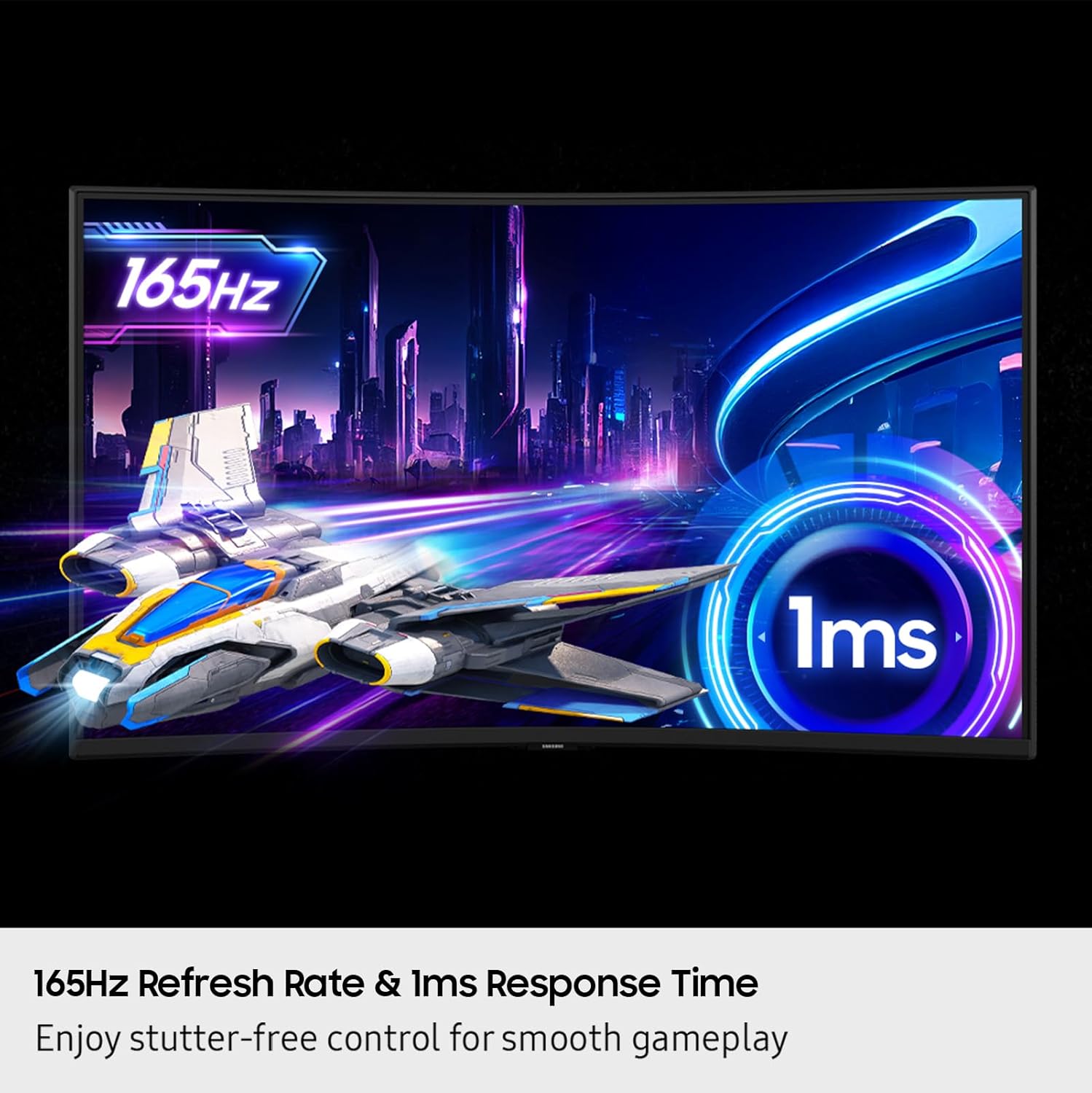 37” Odyssey G7 (G75F) 4K UHD Resolution, 165Hz, Curved Gaming Monitor, 1Ms Response Time (Gtg), VESA Displayhdr™ 600, AMD Freesync™ Premium Pro, LS37FG75DENXZA, 2025