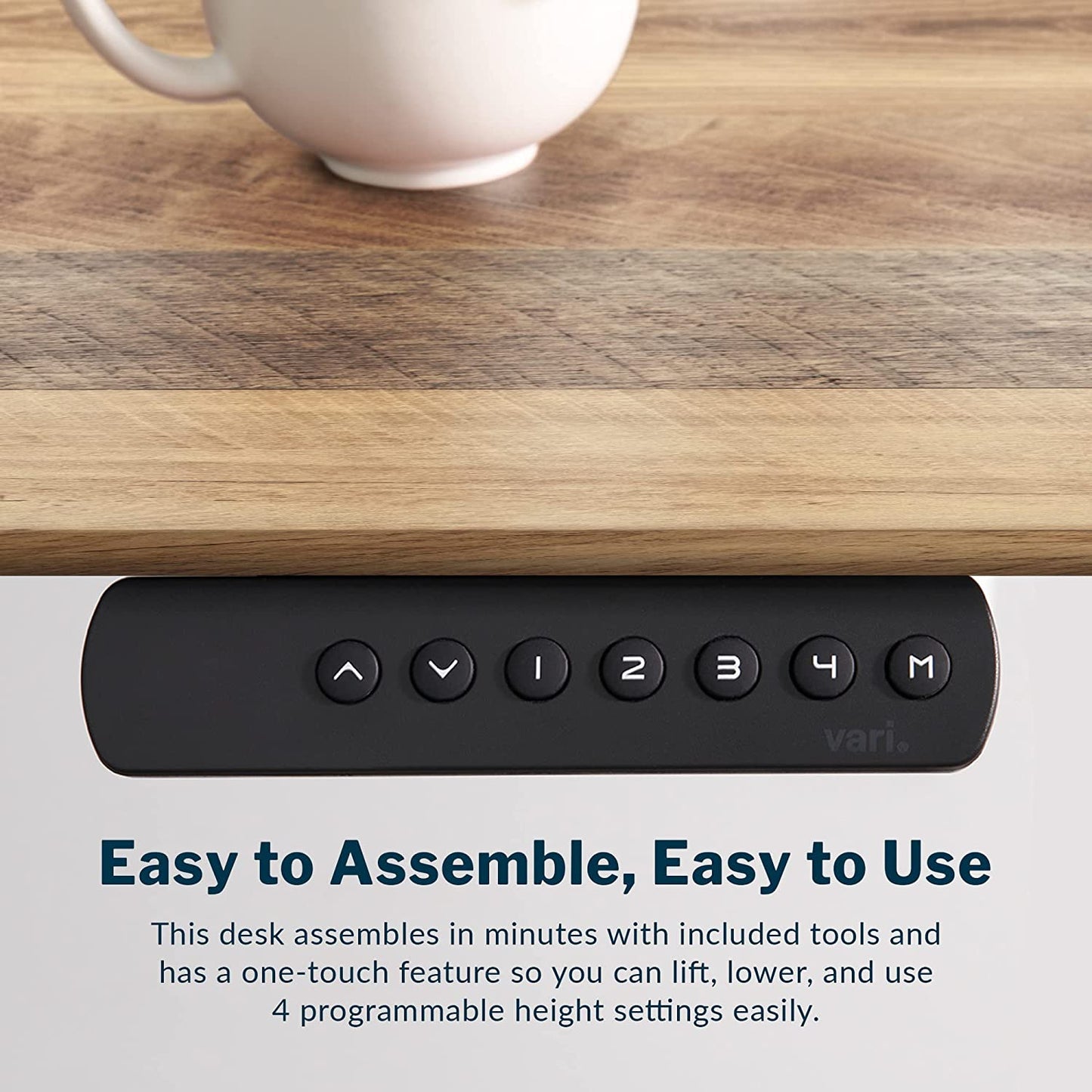 Classic Electric Standing Desk - desk Height Adjustable Sit/Stand Desk - Dual Motor with Memory Presets, Stable T-Style Legs - Gaming or Home Office Workstation - 60”X30”, Reclaimed Wood